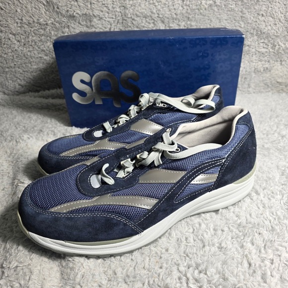 SAS Journey‎ Mesh Blue Walking Sneakers Shoes Mens Size 14 NEW